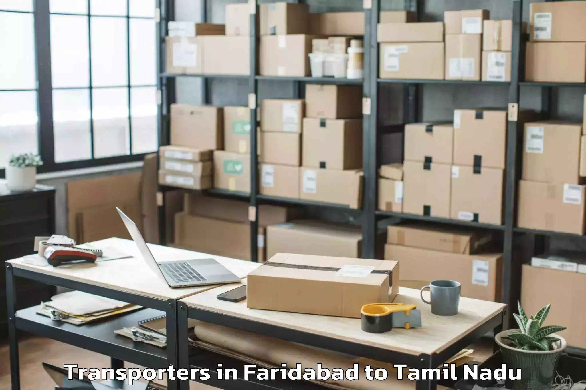 Affordable Faridabad to Kanchipuram Transporters